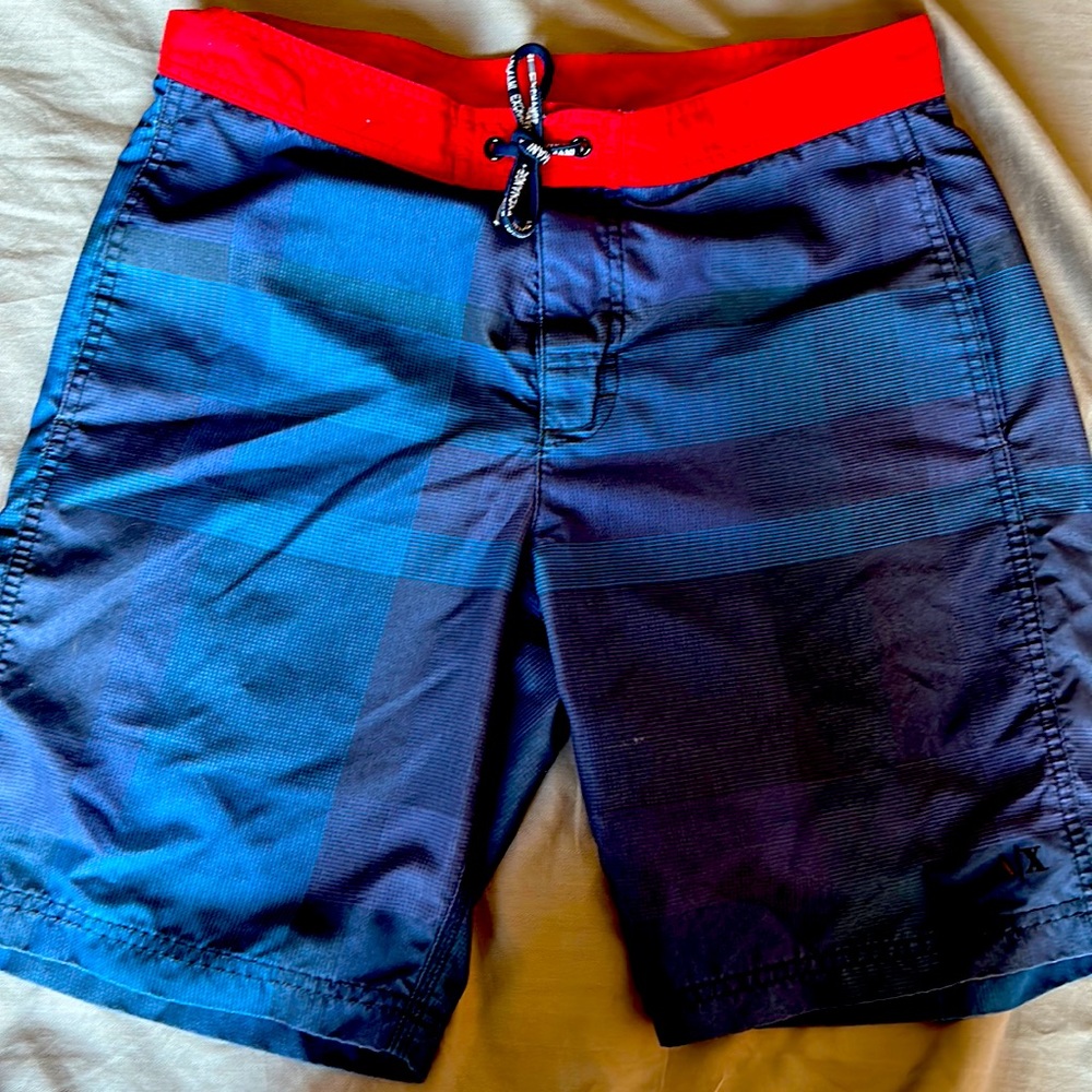 ARMINI|EXCHANGE BLUE BATHING SUIT SMALL